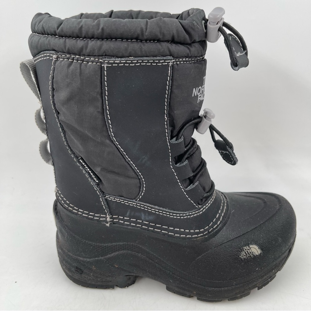 The North Face Kids - Size 11 C - Black Waterproof Insulated Winter Snow Boots